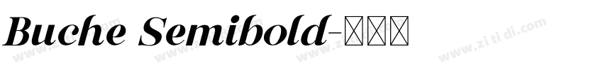 Buche Semibold字体转换